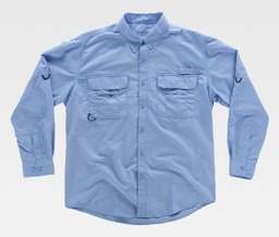 [TB8500] Camisa de nylon Safari con aberturas - TB8500