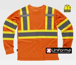 Camiseta Manga Larga Bandas Bicolor TC3633