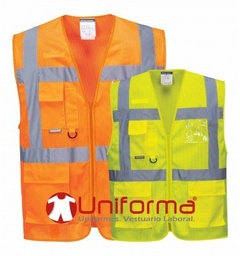 [PC376] Chaleco Alta Visibilidad Malla Transpirable - PC376