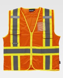 [TC3623] Chaleco de Rejilla con reflectantes Bicolor - TC3623