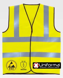 Chaleco Reflectante Alta visibilidad Disipativo ESD - THVTT90