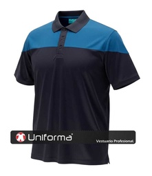 [TWF2616] Polo Técnico Bicolor Microperforado -TWF2616