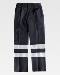 [TB1407] Pantalón Multibolsillos Cinta Reflectante - TB1407