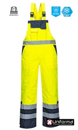 [Portwest S489] Pantalón Bicolor Alta Visibilidad Forrado Frío Intenso - PS489