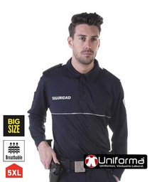 [TR160] Polo de vigilante de seguridad Manga Larga -TR160