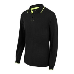 [V105515] Polo Manga Larga Bicolor - V105515