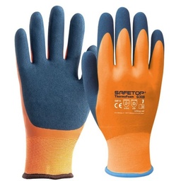 [Safetop G308] Guantes látex Impermeable Forro Antifrío - SFG308