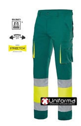 [Velilla 303002S] Pantalón Elástico Alta Visibilidad Gramaje Alto - V303002S