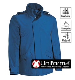 [VL2340] Chaquetón Largo Ligero Impermeable Acolchado Capucha - VL2340