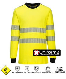 Camiseta Alta Visibilidad Ignífuga Bandas Segmentadas - PFR701