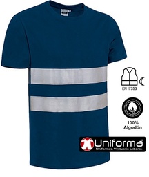 [Valento Sendai] Camiseta Algodón Visibilidad Realzada - VL2020