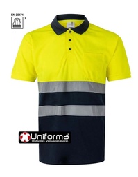 [V305504] Polo Bicolor Alta Visibilidad - V305504