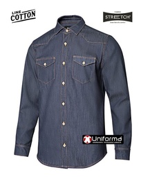 [V405006S] Camisa Vaquera Manga Larga Hombre - V405006S