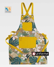 [TM756] Delantal con Peto Canvas Estampado - TM756
