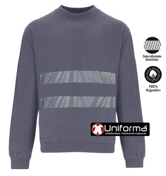 Sudadera Algodón Bandas Reflectantes - UN008