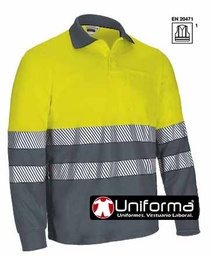 [VL2633] Polo Térmico Alta Visibilidad Manga Larga - VL2633