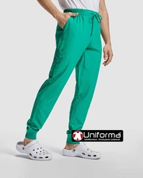 Pantalón Microfibra con Elástico en Bajos y Bolsillo - LY9086