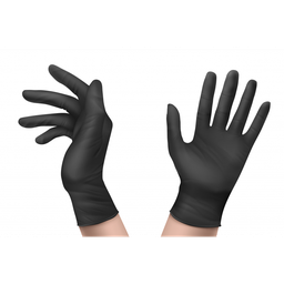 [SF049N] Pack 100 Guantes Desechables Nitrilo Negro - SF049N