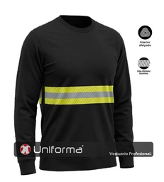 Sudadera Algodón Banda Reflectante Bicolor - UN308