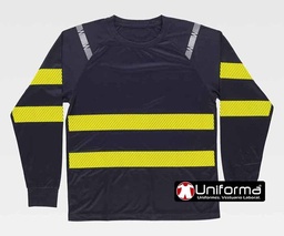 [TC3979] Camiseta Técnica Manga Larga con cintas Alta Visibilidad - TC3979