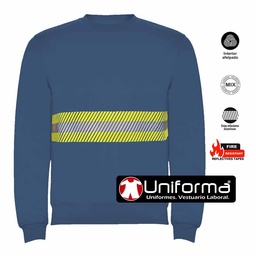 Sudadera de Trabajo con Banda Reflectante Bicolor Segmentada - UN3280