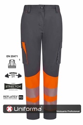 [V303032SW] Pantalón alta Visibilidad Elástico Mujer V303032SW