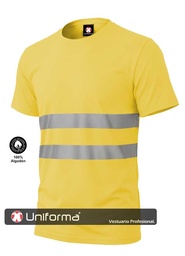 Camiseta Algodón Cintas Reflectantes - UN1010